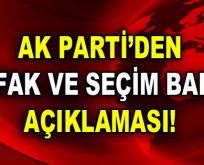 AK Parti’den ittifak ve seçim barajı açıklaması!