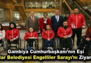 Engelliler, Gambiya Cumhurbaşkanı’nın eşine ok atmayı öğretti İstanbul’da bulunan Gambiya