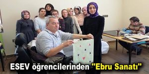 ESEV öğrencilerinden ”Ebru Sanatı”