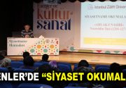 Esenler Belediyesi Kültür İşleri Müdürlüğü’nün düzenlediği “Siyasetname Okumaları”nda konuşan Prof. Dr.
