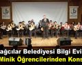 Bağcılar Belediyesi Bilgi Evi’nin minik öğrencilerinden konser