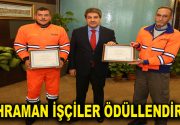 KAHRAMAN İŞÇİLER ÖDÜLLENDİRİLDİ Bayrampaşa TEM Otoyolu bağlantı yolunda alev alev yanan