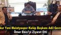 Evkur Yeni Malatyaspor Kulüp Başkanı Adil Gevrek, Ömer Ekici’yi ziyaret etti