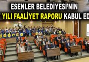 Esenler Belediyesi’nin 2017 yılını kapsayan “Yıllık Faaliyet Raporu”, Belediye Meclisi