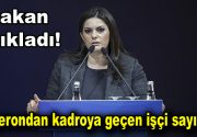 Çalışma ve Sosyal Güvenlik Bakanı Jülide Sarıeroğlu, taşerondan kadroya geçen