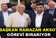 ADIYAMANLILAR VAKFI BAŞKANI RAMAZAN AKSOY, VEDA ETMEYE HAZIRLANIYOR Adıyamanlılar Vakfı’nda