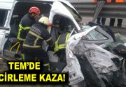 Kocaeli’nin Dilovası ilçesi TEM Otoyolu’nda bir minibüs ile TIR çarpıştı.