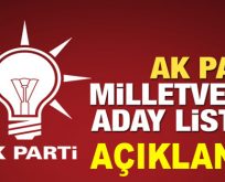 İşte AK Parti’nin milletvekili adayları!