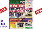 BÖLGE GAZETESİ , YIL:18 , SAYI: 173 , ”MAYIS 2018”