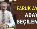 Faruk Aydın aday olamadı