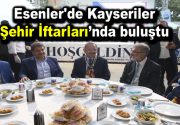 Esenler’de Kayseriler iftarda buluştu Kayserililer Şehir İftarları’nda kurulan kardeşlik sofralarında