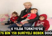 6 YILDA TÜRKİYE’DE 276 BİN 158 SURİYELİ BEBEK DOĞDU Suriyelilerin