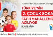 TÜRKİYE’NİN İKİNCİ ÇOCUK SOKAĞI ESENLER’DE AÇILIYOR Esenler Belediyesi, açtığı Türkiye’nin