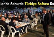Bağcılar’da sahurda Türkiye sofrası kuruldu Bağcılar Belediyesi tarafından geleneksel hale