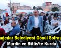 Bağcılar Belediyesi gönül sofrasını Mardin ve Bitlis’te kurdu
