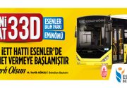 YENİ İETT HATTI ESENLER’DE HİZMET VERMEYE BAŞLADI 33D Esenler Bilim