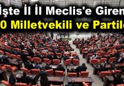 İşte İl İl Meclis’e Giren 600 Milletvekili ve Partileri 24