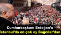 Cumhurbaşkanı Erdoğan’a İstanbul’da en çok oy Bağcılar’dan