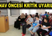 SINAV ÖNCESİ ÖĞRENCİLERE VE EBEVEYNELERE KRİTİK UYARI Sosyal belediyecilik anlayışını