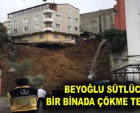 Beyoğlu Sütlüce’de bir binada çökme riski!