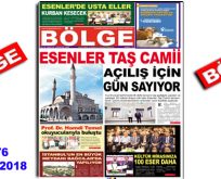 BÖLGE GAZETESİ , YIL:18 , SAYI: 176 , ”AĞUSTOS 2018” SAYISI ÇIKTI!..