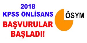 KPSS önlisans başvuruları başladı