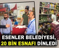 BELEDİYE, 20 BİN ESNAFI DİNLEDİ