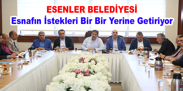 Esenler’de esnafın istekleri bir bir yerine geliyor