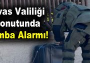 Sivas Valiliği konutunda bomba alarmı! Sivas Valiliği önüne bırakılan bavul