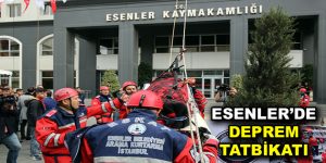 Esenler’de deprem tatbikatı gerçeğini aratmadı