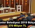 Esenler Belediyesi 2019 Bütçesi: 370 Milyon TL