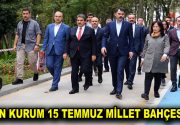 BAKAN KURUM 15 TEMMUZ MİLLET BAHÇESİ’Nİ İNCELEDİ Çevre ve Şehircilik