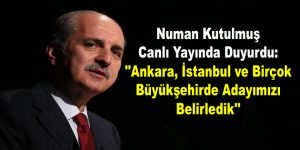 Numan Kurtulmuş Canlı Yayında Duyurdu!