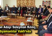 SÜLEYMAN KILINÇ, ADIYAMANLILAR VAKFI’NDA HEMŞERİLERİYLE BİR ARAYA GELDİ AK Parti