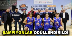 Sokak Basketbolunun Şampiyonları Ödüllendirildi