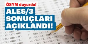 ALES sonuçları 2018 açıklandı!