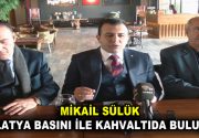 MİKAİL SÜLÜK MALATYA BASINI İLE KAHVALTIDA BULUŞTU AK Parti Pütürge