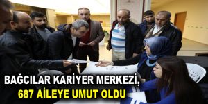 KARİYER MERKEZİ, 687 AİLEYE UMUT OLDU