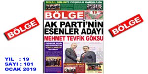 BÖLGE GAZETESİ , YIL:19 , SAYI: 181 , ”OCAK” SAYISI ÇIKTI!..