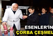 ÇORBA ÇEŞMELERİ’NDEN MUTLULUK AKIYOR Esenler Belediyesi’nin Çorba Çeşmeleri’nden akan çorbalarla