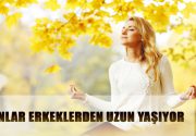 KADINLAR ERKEKLERDEN UZUN YAŞIYOR Dünya üzerindeki tüm ülkelerde kadınların erkeklerden