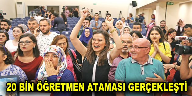 20 bin sözleşmeli öğretmen ataması gerçekleşti