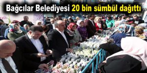 Bağcılar Belediyesi 20 bin sümbül dağıttı