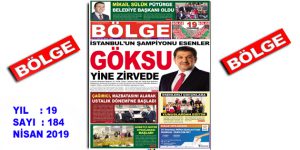 BÖLGE GAZETESİ , YIL:19 , SAYI: 184 , ”NİSAN” SAYISI ÇIKTI!..