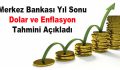 Merkez Bankası’ndan Dolar ve Enflasyon Tahmini