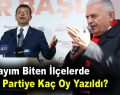 Sayım Biten İlçelerde Hangi Partiye Kaç Oy Yazıldı?