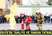 BELEDİYE’DE TAHLİYE VE YANGIN TATBİKATI Esenler Belediyesi personeline yönelik gerçekleştirilen