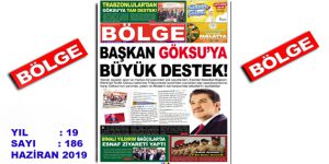 BÖLGE GAZETESİ , YIL:19 , SAYI: 186 , ”HAZİRAN” SAYISI ÇIKTI!..