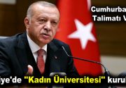 Türkiye’de ”Kadın Üniversitesi” kuruluyor Japonya’da konuşan Cumhurbaşkanı Recep Tayyip Erdoğan,
