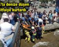 Beşiktaş’ta denize düşen kadını itfaiye kurtardı